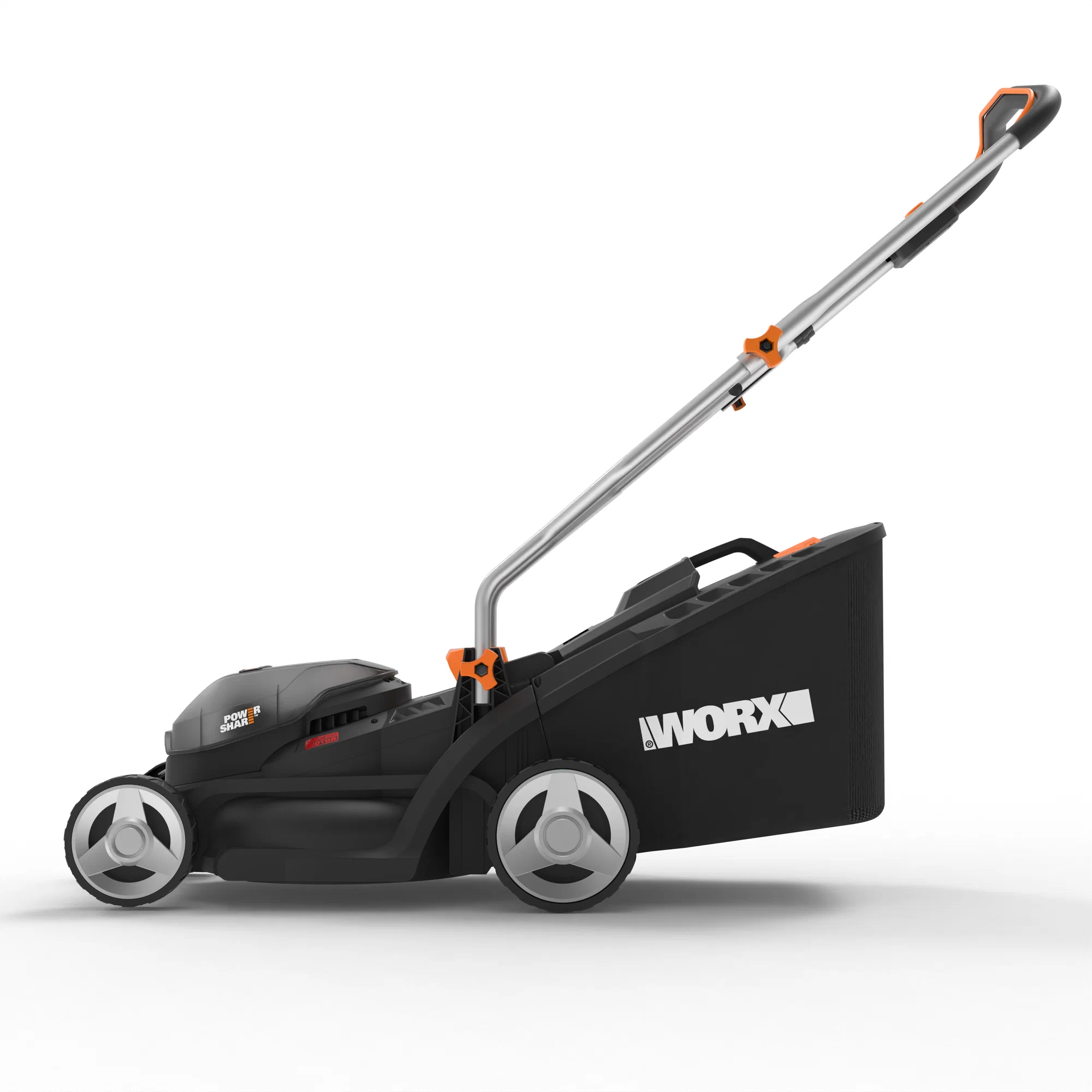 Газонокосилка аккумуляторная бесщеточная WORX WG733E, 20V, 33 см, 4Ач х 1, ЗУ 2А, коробка — детальное фото
